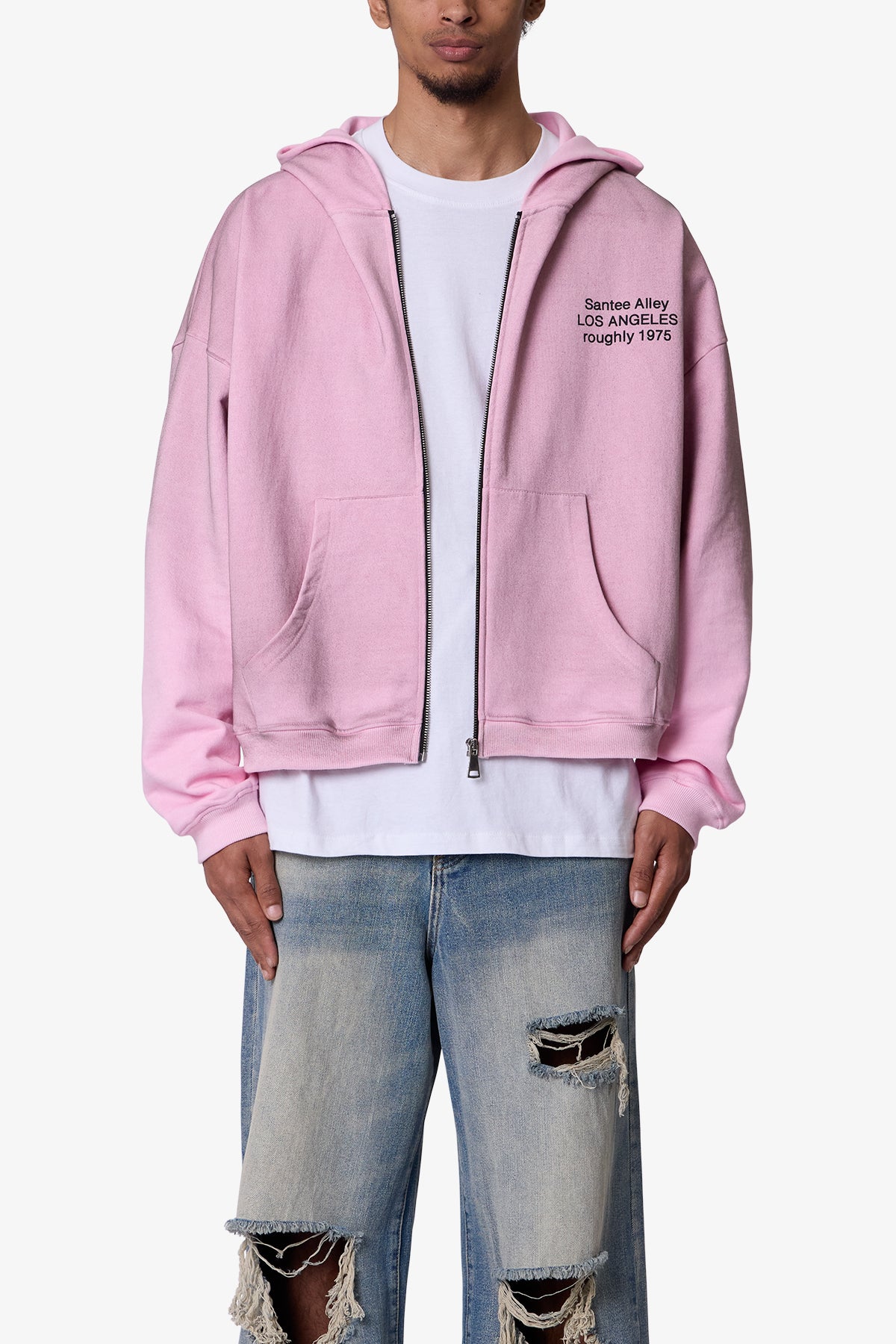 Santee Alley Zip Up Hoodie - Pink