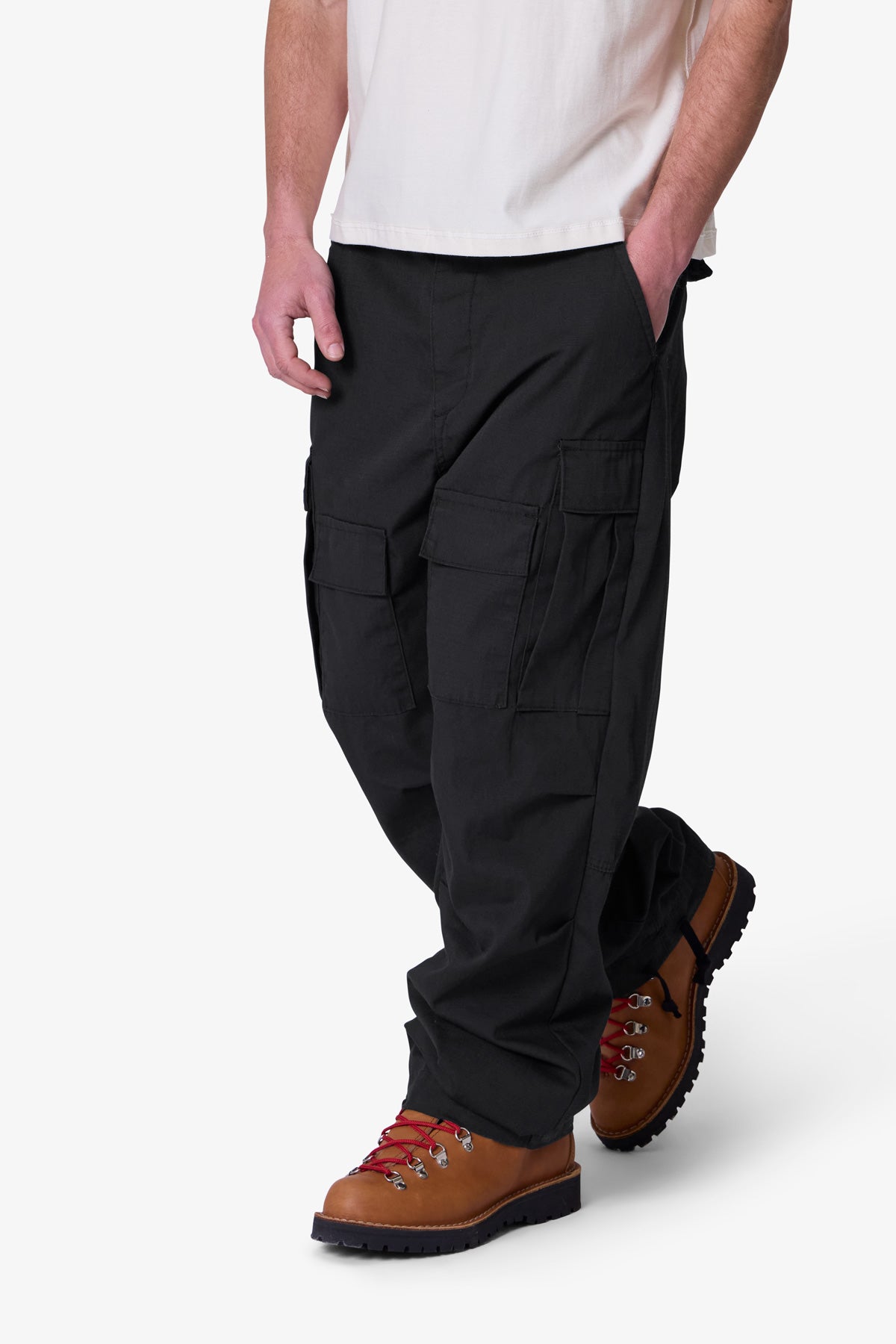 Ultra Baggy Cargo Pants - Black